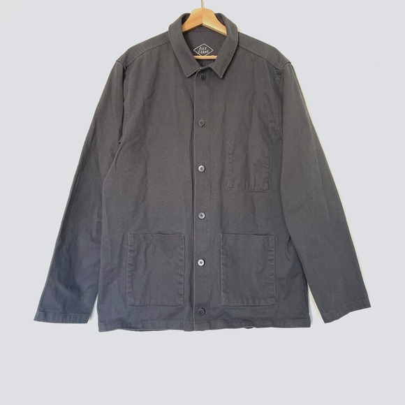 Alex Crane Mens Kite Jacket Ink Blue Grey 100% Organic Cotton Canvas Size XL - Picture 1 of 5